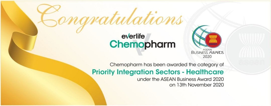 Chemopharm Wins 2020 ASEAN Business Award b