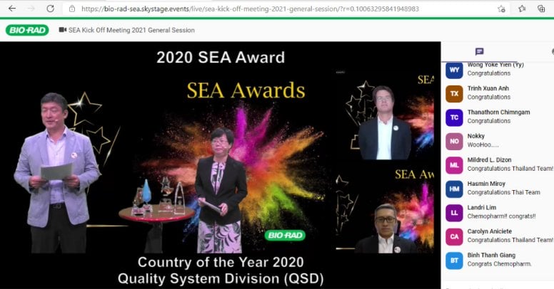 Chemopharm won Country of the Year 2020 (QSD) SEA Award 1234567