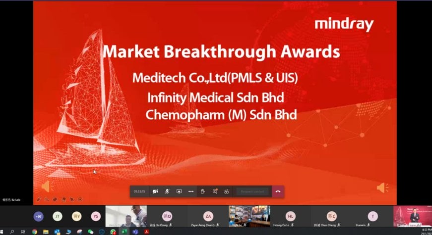 Mindray - Market Breakthrough Award mindray award