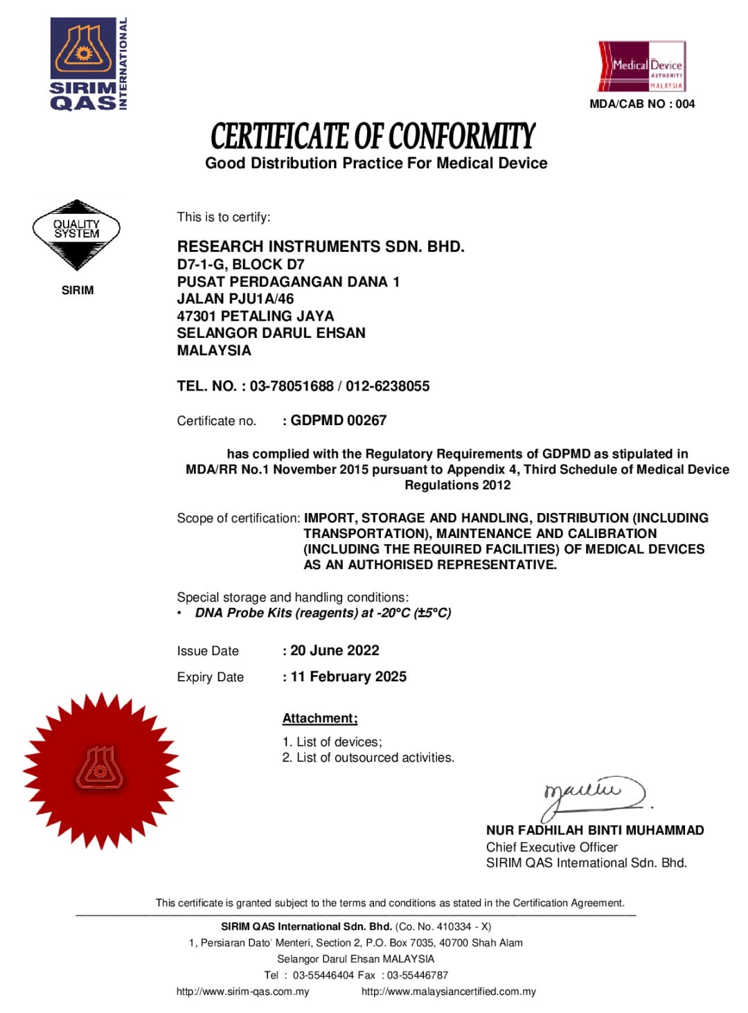 GDPMD Cert SIRIM_RI GDPMD Cert SIRIM RI 1